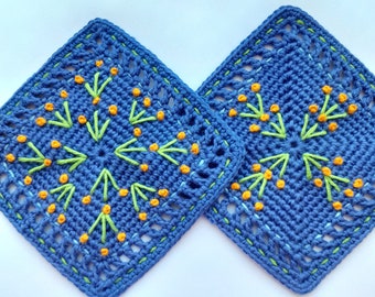 Granny Square Crochet Pattern (PDF Download)