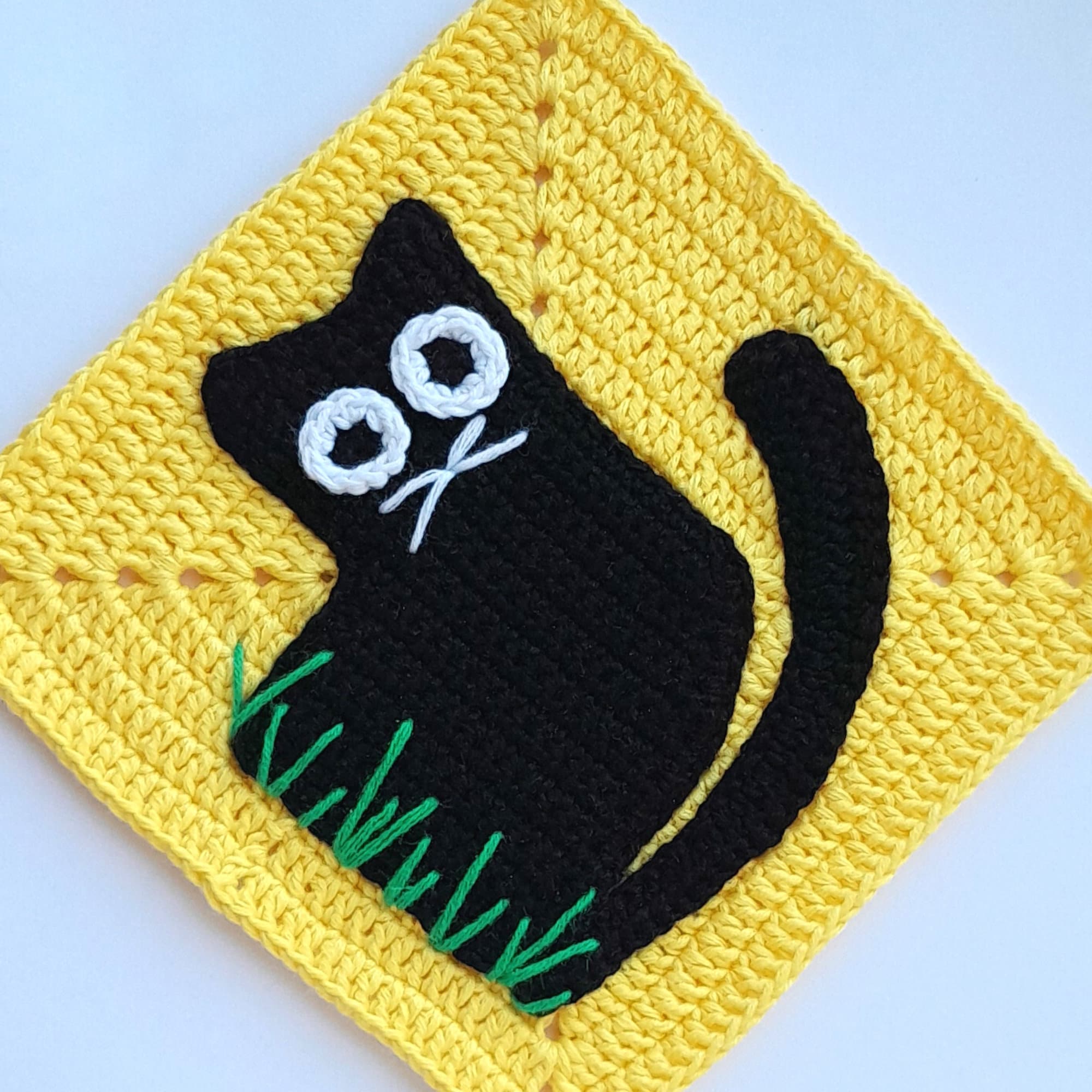 Crochet Granny Square Cat Pattern (PDF Download) - Etsy