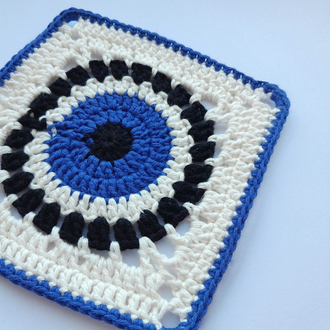 Granny Square Eye Pattern Crochet Granny Square Eye Granny Etsy