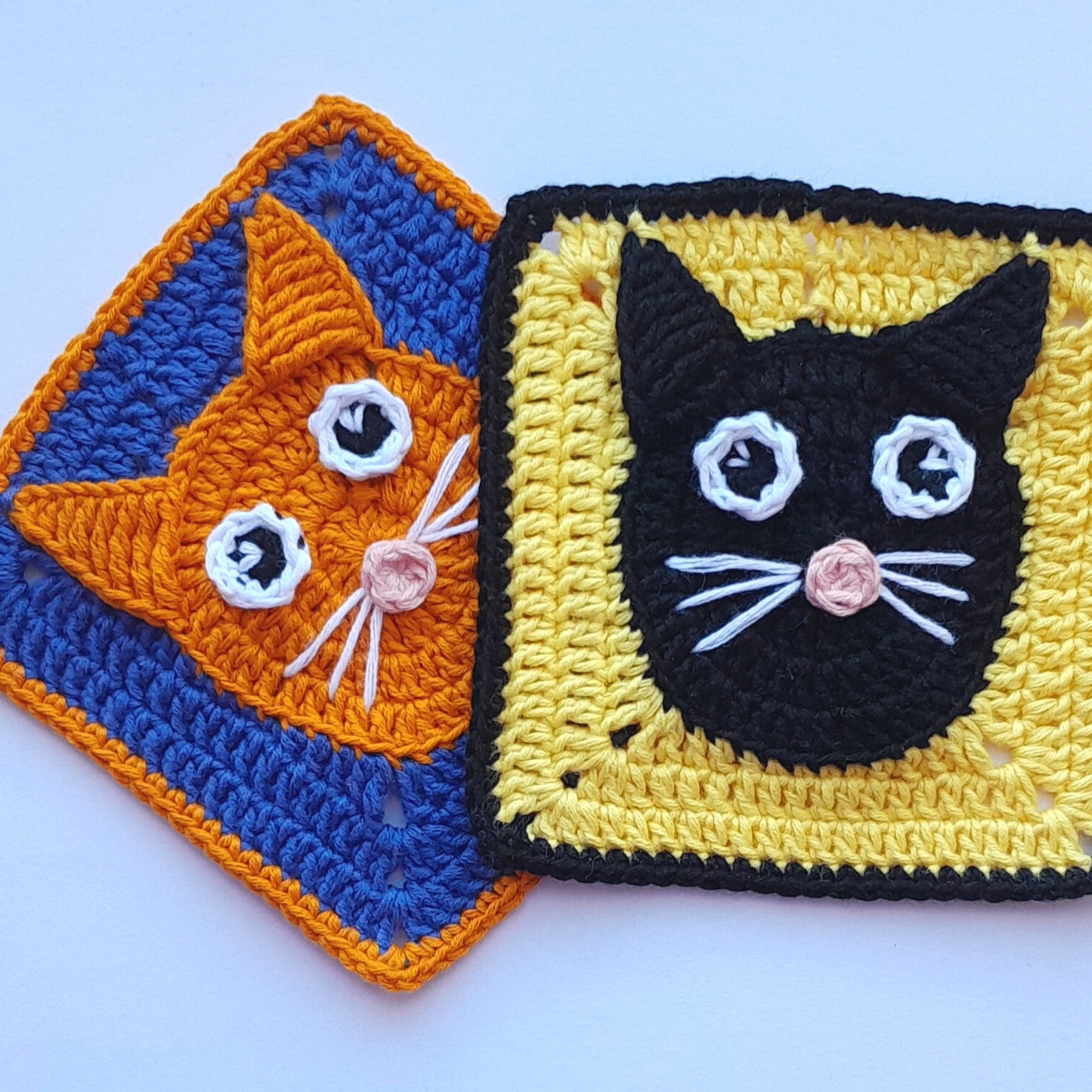 Crochet Granny Square Cat Pattern (PDF Download) - Etsy