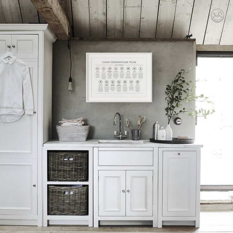 Spanish Laundry Room Stain Removal Guide Como Desmanchar Etsy