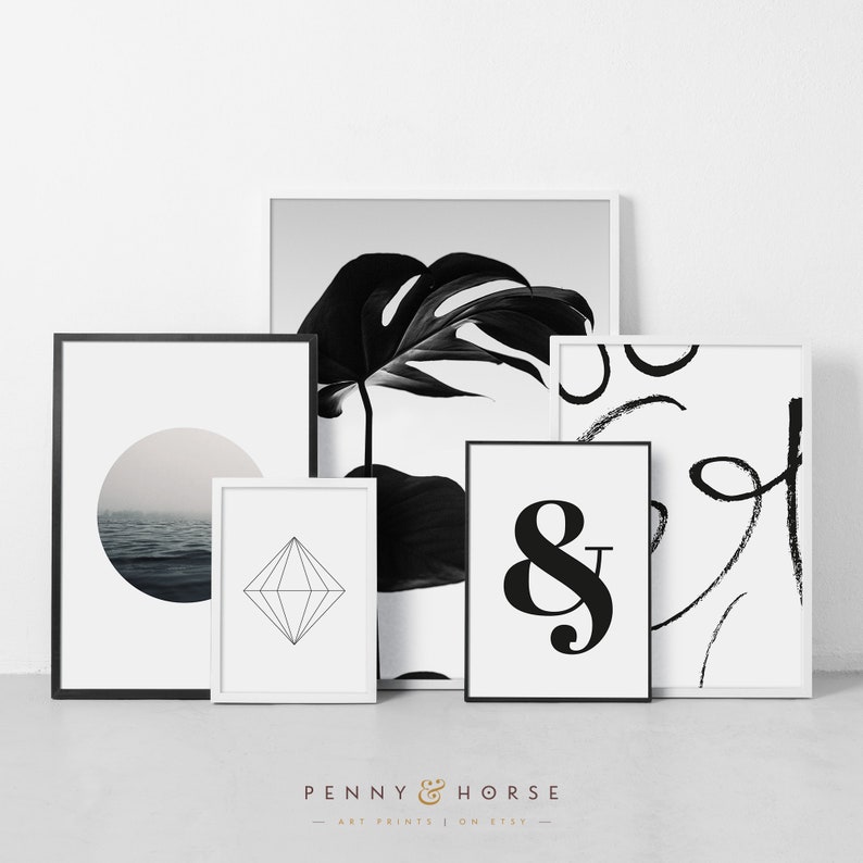 Ultra Modern Wall Gallery Set Printable Wall Art | Etsy