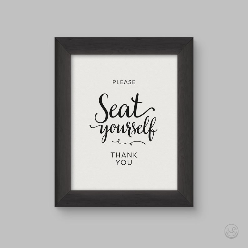 Please Seat Yourself Bathroom Printable Art Bathroom Wall Etsy