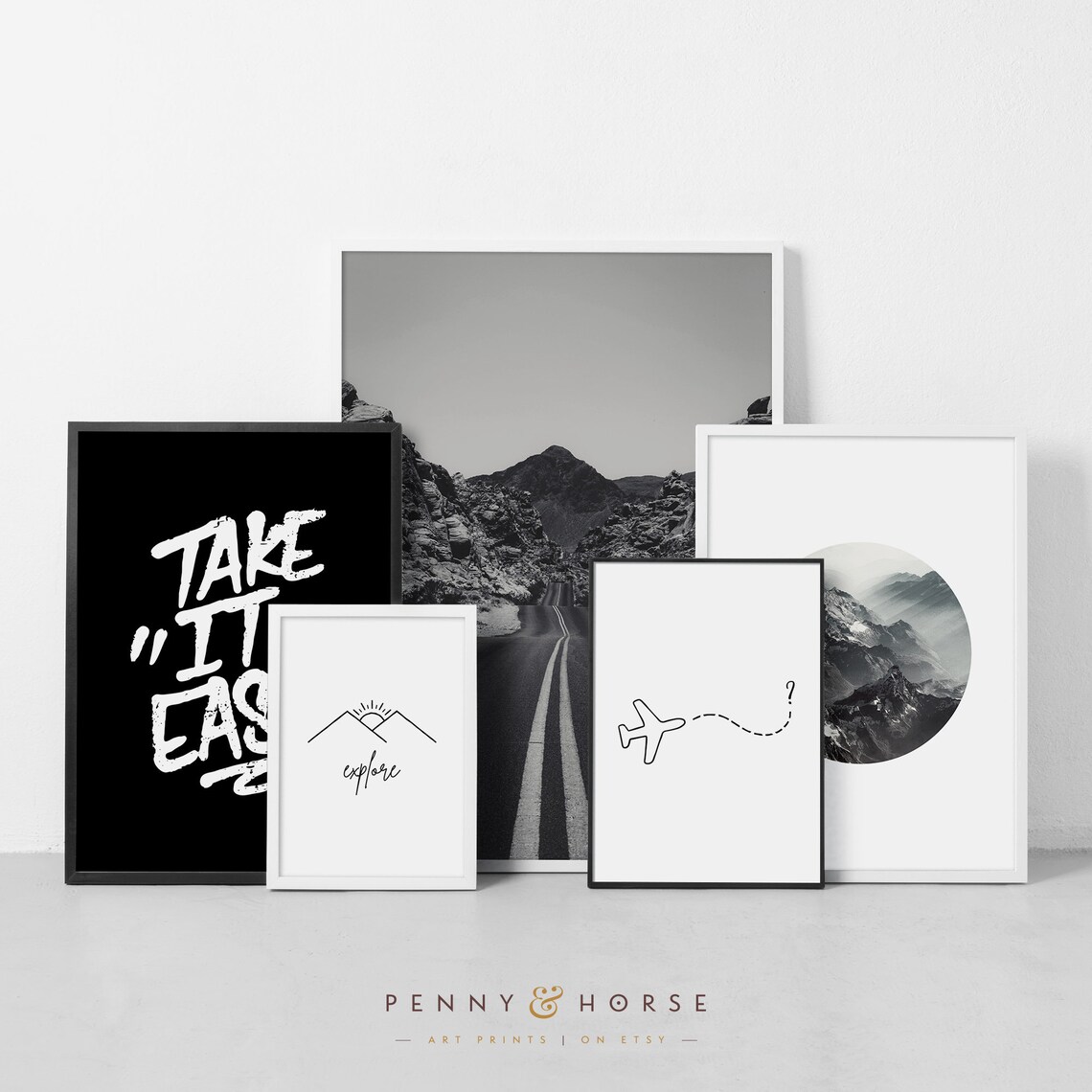 Wanderlust Wall Gallery Set, Printable Wall Art, Photography, Travel ...