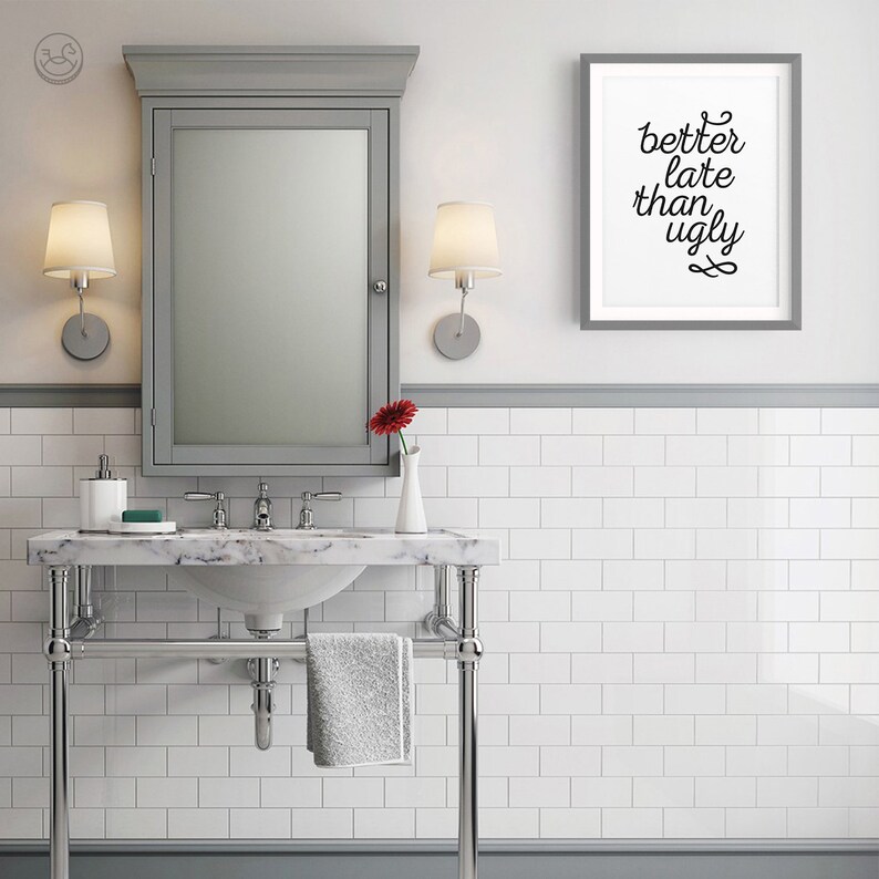 Funny Bathroom Art Bathroom Decor Bathroom Print Gift for Etsy UK