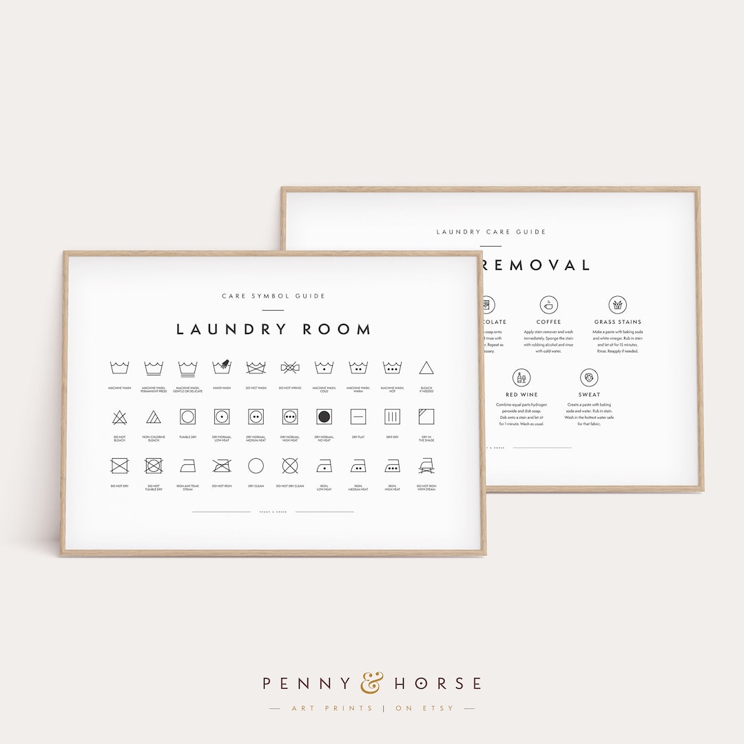 Laundry Room 2 Print Set, Printable Art, Laundry Wall Decor, Laundry ...