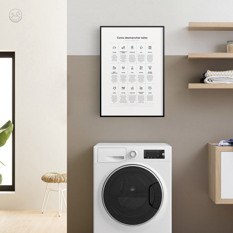 Spanish Laundry Room Complete Stain Removal Guide Como Etsy