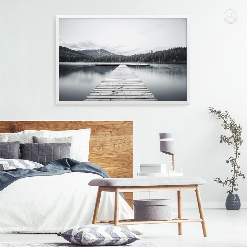 Lake Print Horizontal Print Horizontal Wall Art Lake Wall Etsy UK