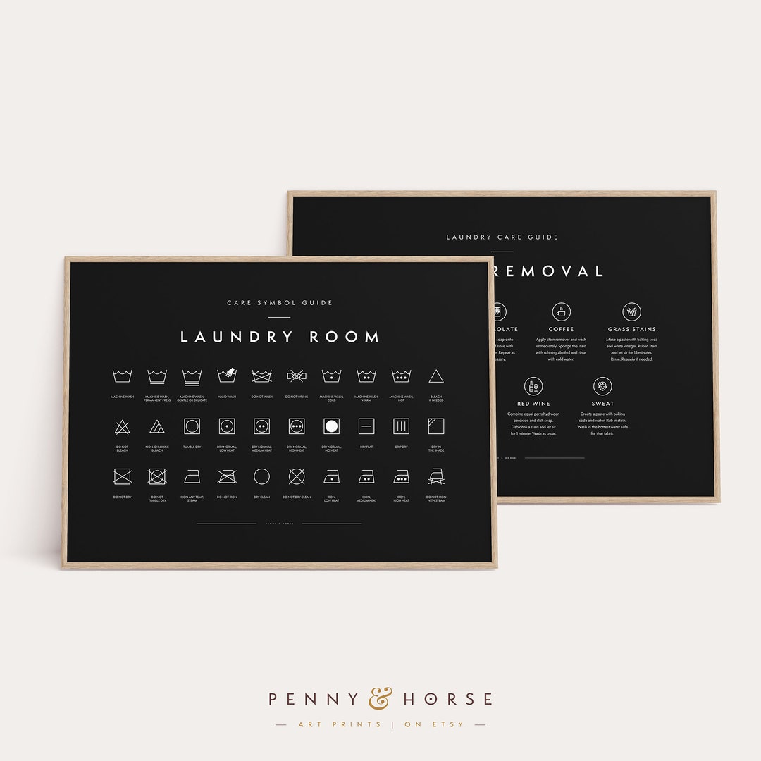 Laundry Room 2 Print Set, Printable Art, Laundry Wall Decor, Laundry ...
