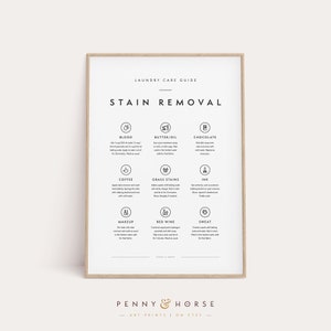 Laundry Room Stain Removal Print, Printable Art, Laundry Wall Decor, Laundry Room Guide, Laundry Care, Laundry Room Art, Laundry Art, Light