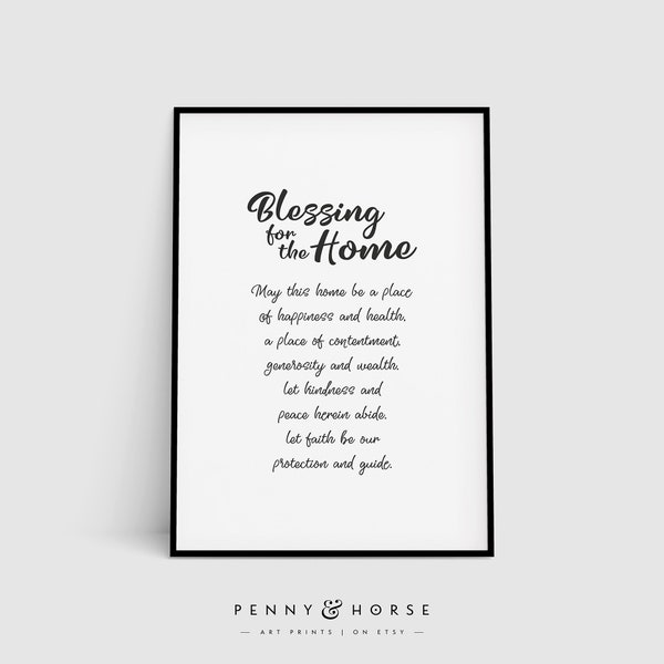 Blessing Poem Etsy