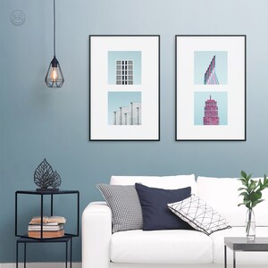 Architecture Print, Printable Wall Art, Photography, Abstract Print Set, Wall Decor, Digital Download, Office Decor, Printable Art image 3
