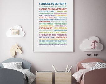 KDHTY Quadro Motivazionale Con Cornice In Legno – Poster Positivo 30,5x40,6 Cm Per Cameretta E Classe