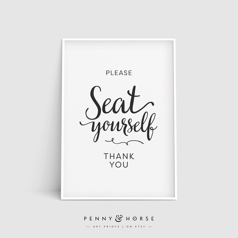 Please Seat Yourself Bathroom Printable Art Bathroom Wall Etsy