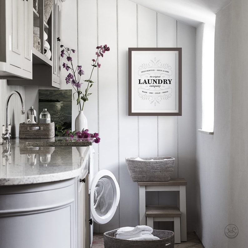 Vintage Laundry Print Laundry Wall Decor Printable Art Etsy Australia