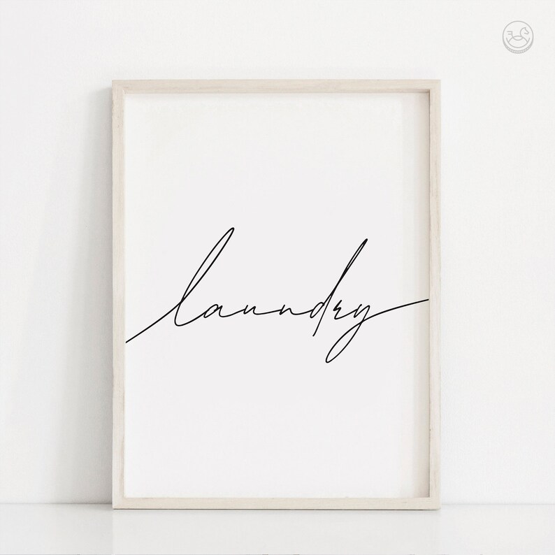 Laundry Art Print Laundry Room Sign Modern Laundry Decor Etsy