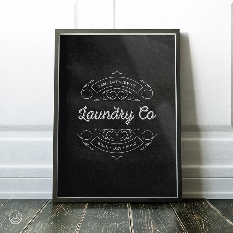 Laundry Chalkboard Wall Art Vintage Laundry Print Laundry Etsy Ireland