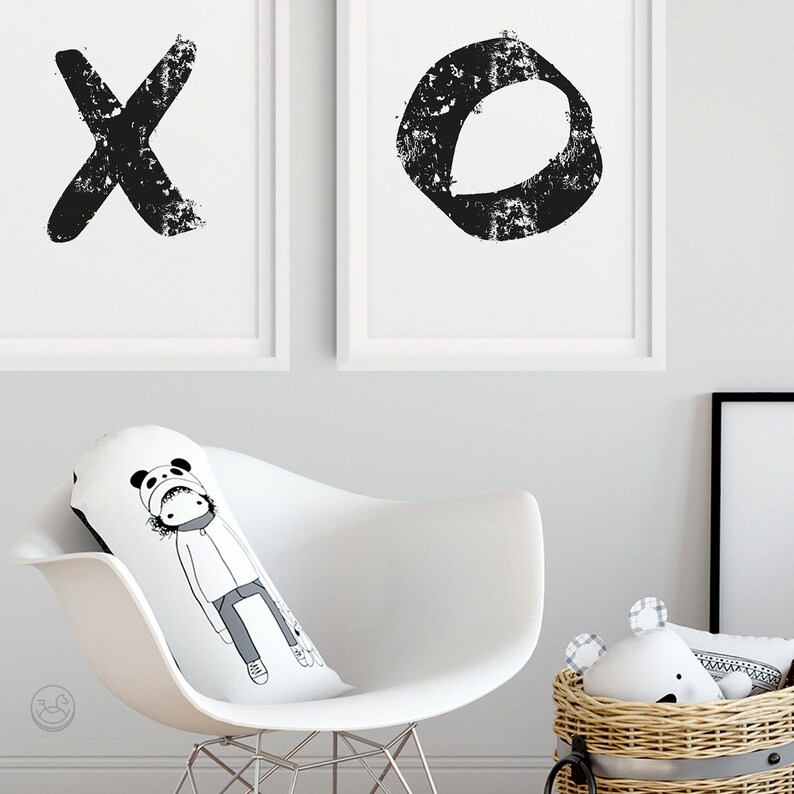 XO Textured Typography Wall Art Xo Art Printable Xo Print Etsy
