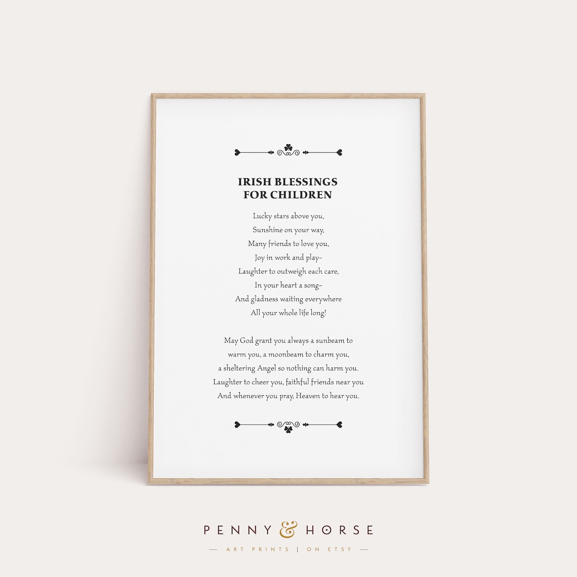 Irish Children Blessing Print Child Blessing Prayer Luck - Etsy UK