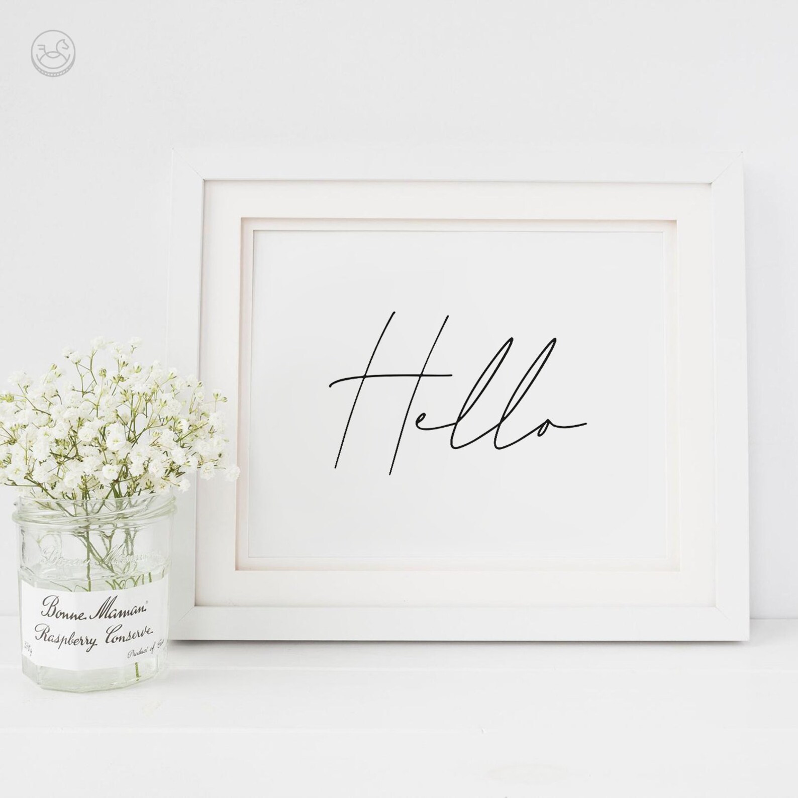 Hello Modern Art Print Printable Art Minimalist Typography - Etsy
