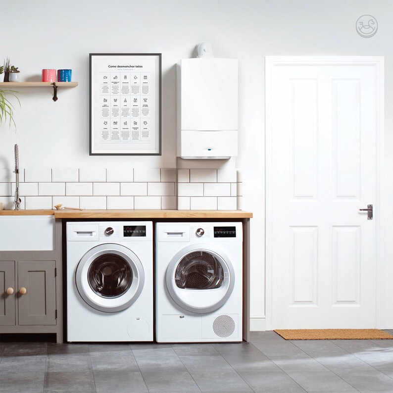 Spanish Laundry Room Complete Stain Removal Guide Como Etsy