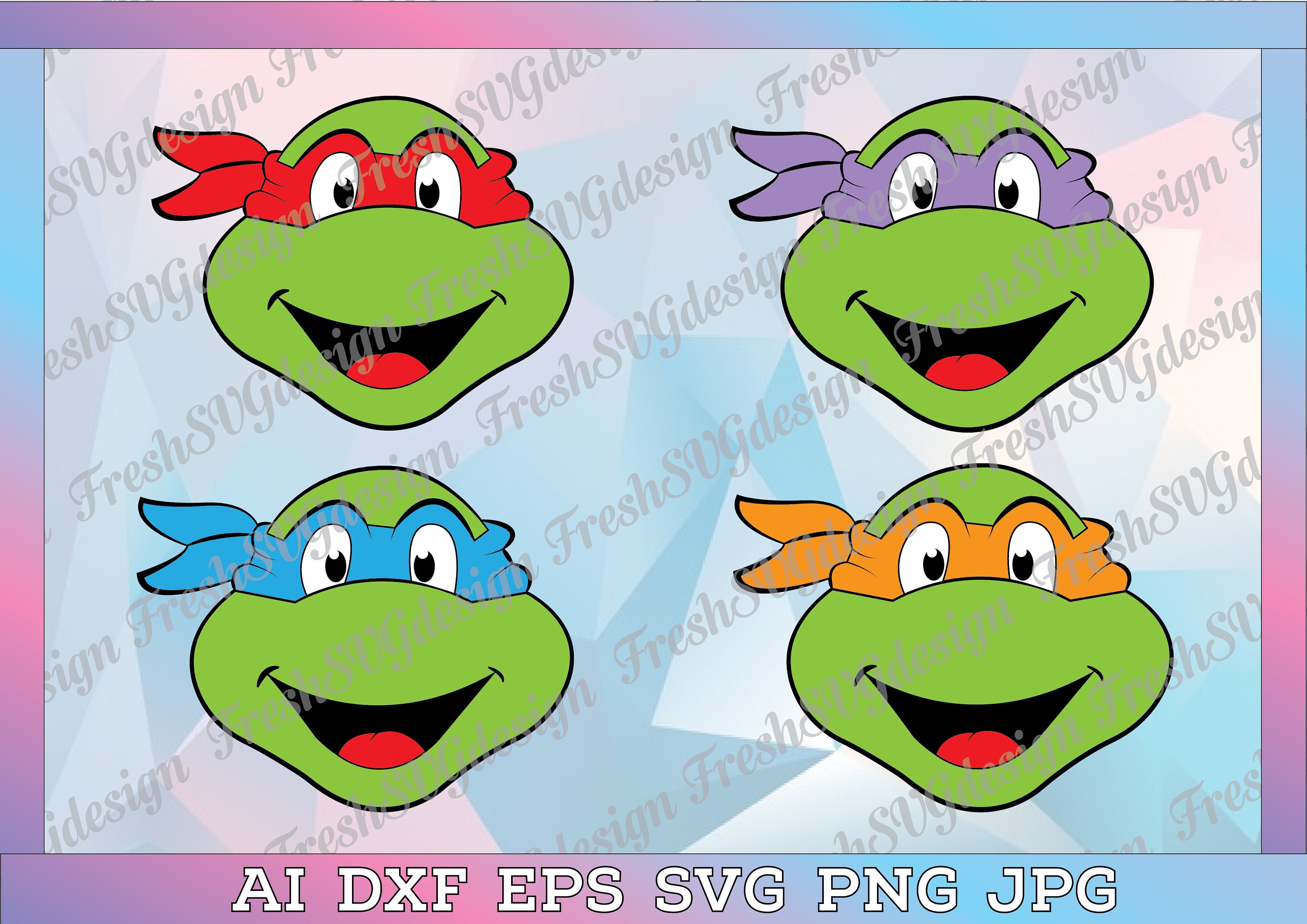 Download Teenage Mutant Ninja Turtles SVG Ninja Turtles Birthday | Etsy