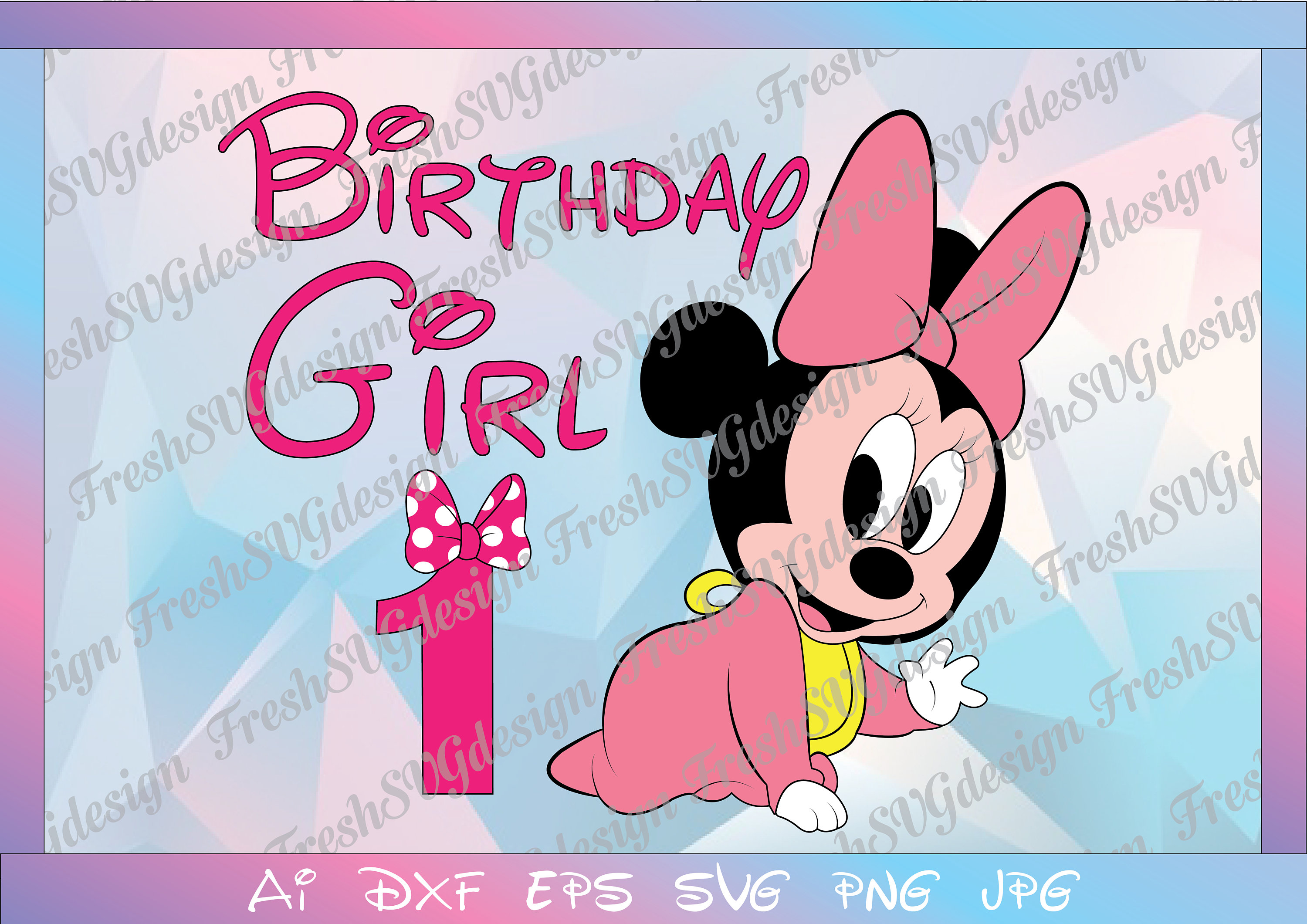 Download Minnie Birthday svg Minnie Mouse svg Birthday Girl svg | Etsy