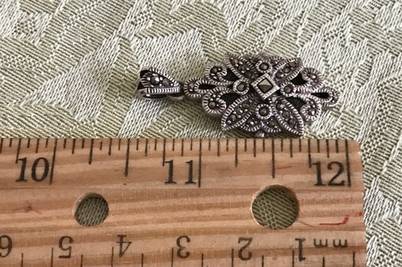 Marcasite and Sterling Pendant - image 3