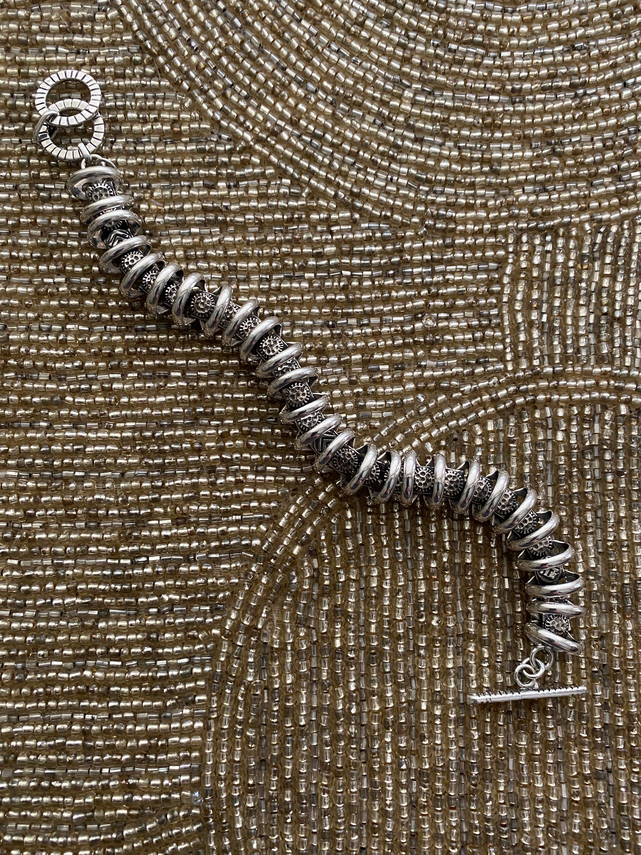 SILPADA .925 Sterling Silver "DNA" TOGGLE CLASP BRACELET w/ Silpada tag! B0523 SILPADA .925 Sterling Silver "DNA" TOGGLE CLASP BRACELET w/ Silpada tag! B0523