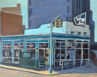 Custom Oil Painting of your favorite place or Home! Hand-Painted, House Painting, Restaurant Painting, Building Painting -11x14