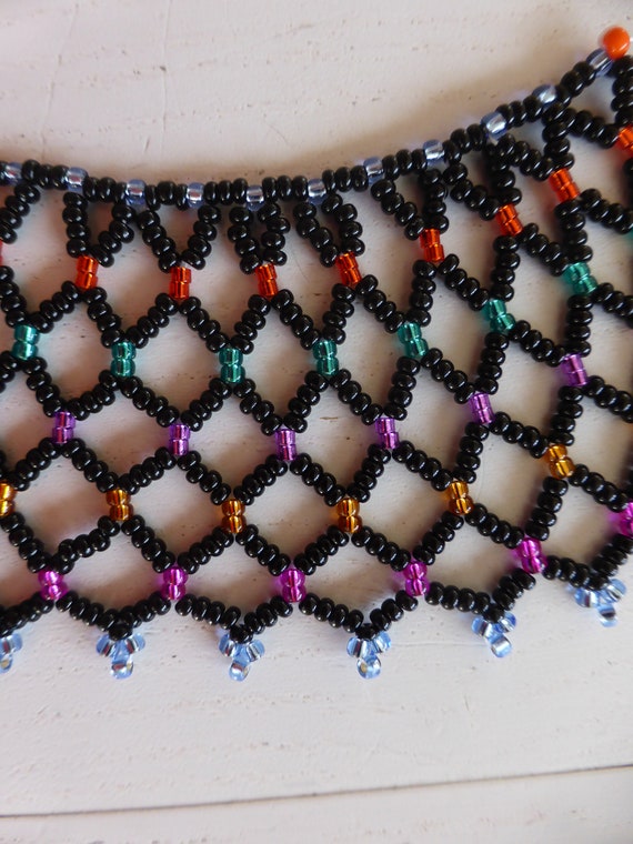 African beaded bib necklace sale