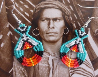Indian Navajo Miyuki earrings