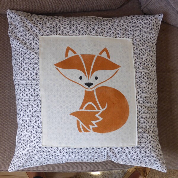 Housse de coussin 45x45 cm WONDERLAND Renard napoléon