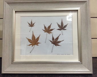 Handmade art - Acer leaves