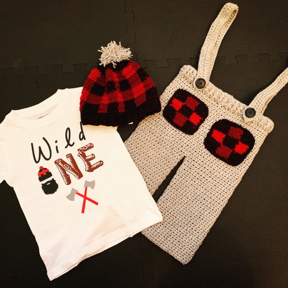 baby boy lumberjack outfit