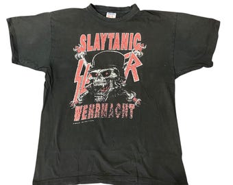 Slayer vintage rare late 90s satanic werhmacht shirt