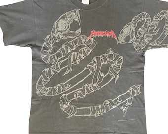 Vintage Metallica pushead snake 90s shirt wild oats