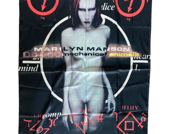 millésime années 1990 énorme drapeau mécanique Marilyn Manson