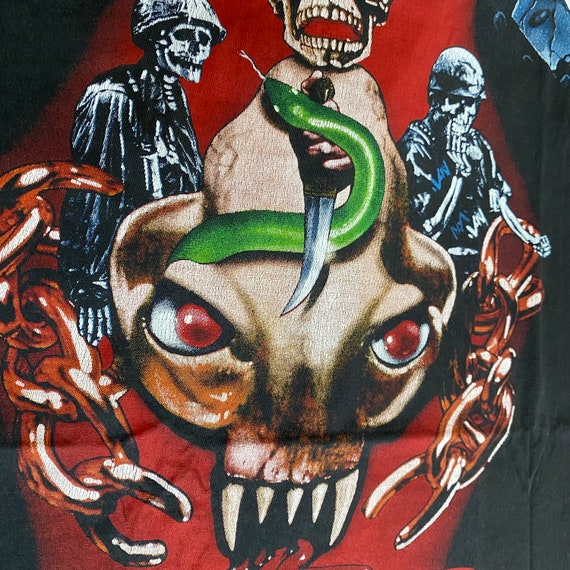 Vintage Metallica early 90s live snake skull  shi… - image 3
