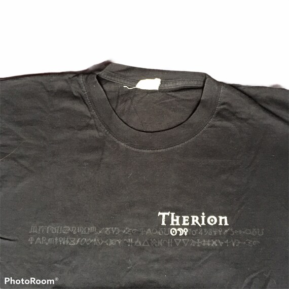 vintage fin des années 90 Therion Tour chemise - image 7