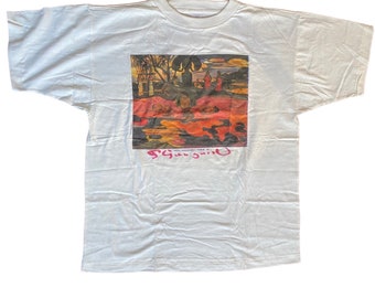 Paul Gauguin art peintre chemise vintage des années 90 jour de dieu jour de dieu