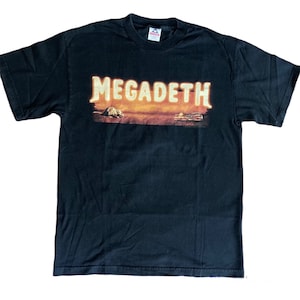 vintage Megadeth 90s shirt tour risque piège à souris