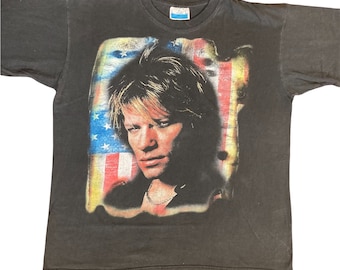 chemise vintage Bon Jovi tournée des années 90 garder l’ère de la foi