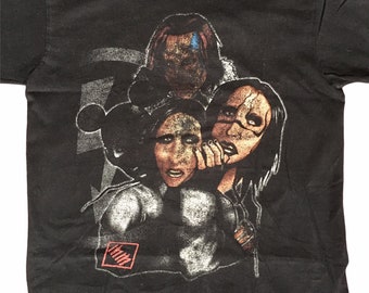 Vintage shirt Marilyn Manson early 00s faces disney bashing