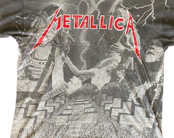 Vintage Metallica late 80s allover shirt