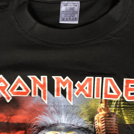 90年代のヴィンテージアイアンメイデンのリアルデッドワンシャツ 