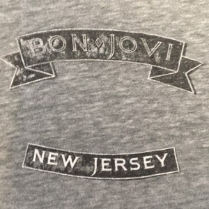 Vintage Bon Jovi shirt 80s new jersey