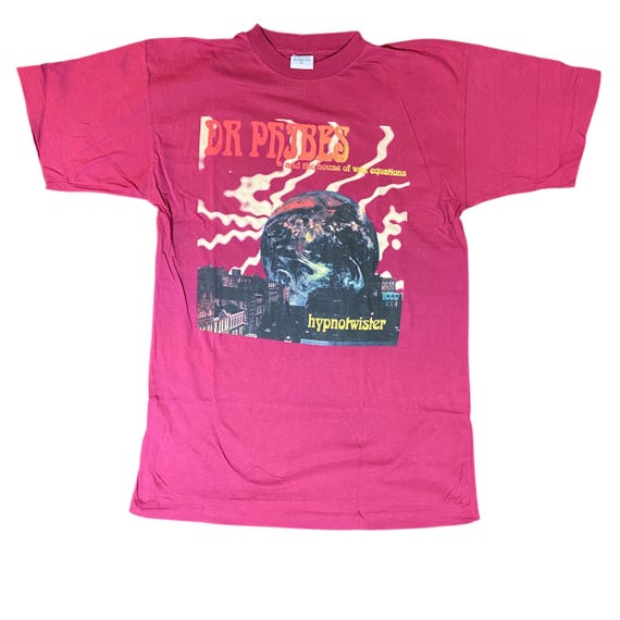 80s ビンテージ THEE HYPNOTICS ジー・ヒプノティクス Tシャツ Vintage Dr Phibes and the House of Wax Equations Hypnotwister 93