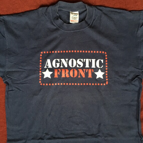 Agnostic Front vintage late 90s screen stars shirt