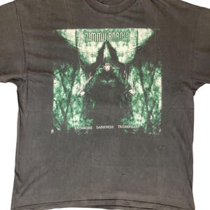 Chemise Dimmu Borgir enthrone darkness triumphant vintage rare 90s